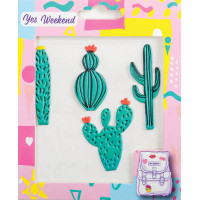 Набор наклеек YES Patch stiker кактус (554318)