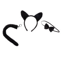 Костюм квадробера Yes! Fun Черный котенок обруч+хвост+бабочка (974506)