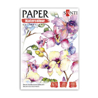 Набор акварельной бумаги SANTI Flowers А3 Paper Watercolor Collection 20 л 200 г/м (130501)