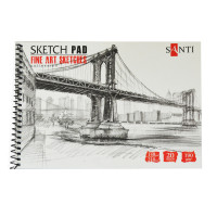 Альбом для графіки Santi А5 Fine art sketches 20 л. 190 г/м2 код: 742621