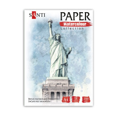 Набор акварельной бумаги SANTI City А4 Paper Watercolor Collection 18 л 200г/м2 (130511)