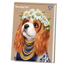 Альбом для рисования А4 40л/100 склейка Spaniel крафт Yes (130549)