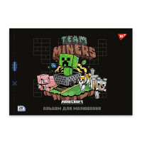 Альбом для малювання А4 28 скоба з перфорацією Minecraft YES (130597)