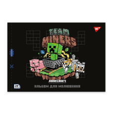Альбом для малювання А4 28 скоба з перфорацією Minecraft YES (130597)