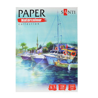 Набор аквар. бумаги Santi Travelling А3 Paper Watercolor Collection 18 л. 200г/м2 742615