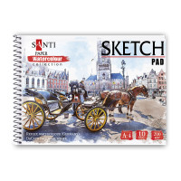 Альбом для акварели SANTI City А4 Paper Watercolour Collection 10 л 200г/м2 (130507)