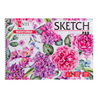 Альбом для акварели Santi Botanic А4 Paper Watercolour Collection 10 л. 200г/м2 742603