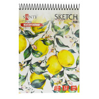 Альбом для акварели SANTI "Floristics" А5 "Paper Watercolour Collection" 12л.200 г/м2 код: 742605