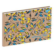 Альбом для рисования А4 30л/100 склейка Ukrainian flowers крафт Yes (130545)