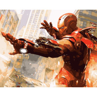 Картина за номерами Iron man 40х50 см АРТ-КРАФТ (16007-AC)