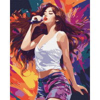 Картина за номерами Чарівна співачка K-pop 40x50 Ідейка (KHO8374)