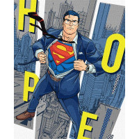 Картина за номерами Superman: Hope Warner Bros 40х50 Ідейка (KHO8714)