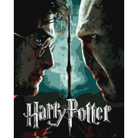 Картина за номерами Harry Potter: Гаррі та Волдеморт з фарбами металік extra Warner Bros. 40х50 Ідейка (KHO5222)