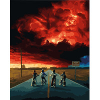 Картина за номерами Дивні дива Stranger Things 40х50 см Вінні (W1007)