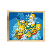 Картина за номерами Crazy family 40х50 см з багетною рамкою Art Craft (16039-ACF)
