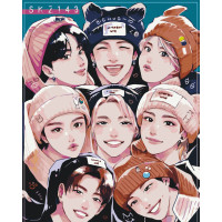 Картина по номерам Аниме K-Pop: Stray Kids 40*50 см Оригами 31890 (LW31890)