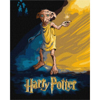 Картина за номерами Harry Potter: Постер з Добі Warner Bros. 40х50 Ідейка (KHO5221)