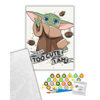 Картина за номерами Cute Grogu 30х40 см Art Craft (16134-AC)