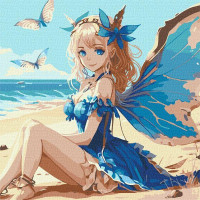 Картина за номерами Чарівна феєчка аніме art_selena_ua 40х40 Ідейка (KHO8333)