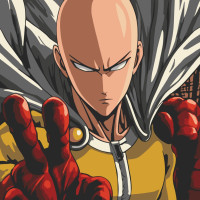 Картина за номерами Ванпанчмен (One-Punch Man) 40х40 см АРТ-КРАФТ (16083-AC)