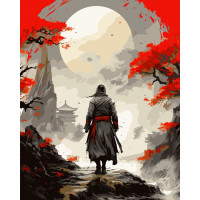 Картина по номерам Путь самурая 40*50 см, SANTI (955382)