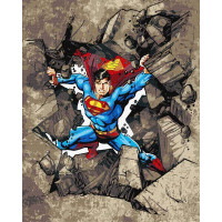 Картина за номерами Superman: Крізь каміння Warner Bros. 40х50 Ідейка (KHO5243)