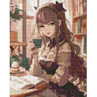 Алмазна мозаїка Витончена красуня art_selena_ua 40х50 Ідейка (AMO7814)