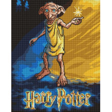 Алмазна мозаїка Harry Potter: Постер з Добі 40х50 см Ідейка (AMO20373)