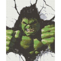 Алмазна мозаїка Нестримна сила Marvel - Халк 40х50 см Орігамі (OD6015)
