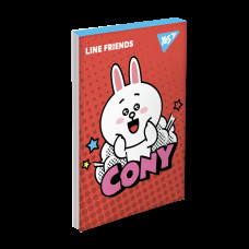 Блокнот А7 Line friends 48 листов клетка YES (151934)