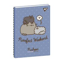 Блокнот А5 50 л дв cпираль Pusheen клетка YES (151881)