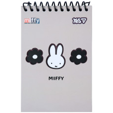 Блокнот Yes Miffy Flora 100x150 з фігурною висічкою 60 аркушів клітинка (152250)