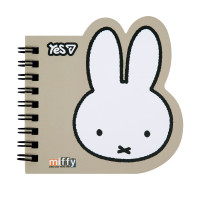 Блокнот фігурний Yes Miffy Beige 100x100 30 аркушів клітинка (152183)