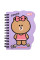Блокнот Yes Line Friends Choco purple В7 60 аркушів клітинка (152217)