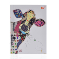 Блокнот А6 64 клетка YES твердый переплет Bugart. White Cow (151403)
