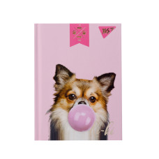 Блокнот А6 64 клетка YES твердый переплет Elegant Dog (151607)