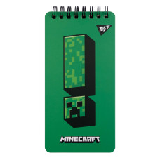Блокнот YES 80х160 мм 60 л. дв. cпираль Minecraft (151764)
