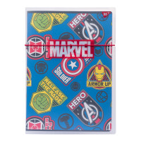 Тетрадь А4 48 клетка Пластиковая папке с рисунком Marvel Hero (764426)