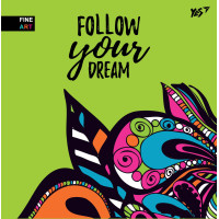 Блокнот 150*150/64 Б/ЛИН. интег. Follow your dream YES код: 151527