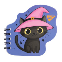 Блокнот YES А7/24 подв. спіраль Kitty фігурний (681815)