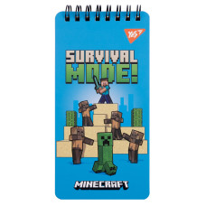Блокнот YES 80х160 мм 60 л. дв. cпираль Minecraft (151766)