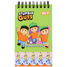 Блокнот Yes Stumble Guys Green 85x142 60 аркушів (152235)