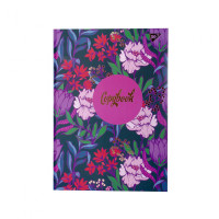 Блокнот для записей А4/96 кл. 7БЦ лам.софт-тач+фольга золото FLOWER YES код:151598