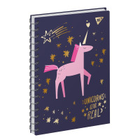 Блокнот А6 64 Лін. YES 7БЦ Подв.Спіраль Unicorn (151623)