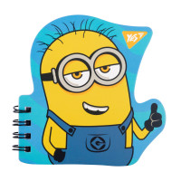 Блокнот YES А7/24 подв. спіраль Minions фігурний (681817)