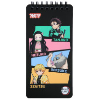 Блокнот Yes Demon Slayer Heroes 80x160 60 аркушів клітинка (152206)