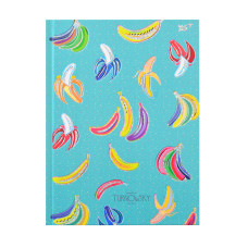 Блокнот А5/96 ЛИН. интег.фольга голограф.серебро+УФ-выб. Turnowsky. Pattern banana YES 151457