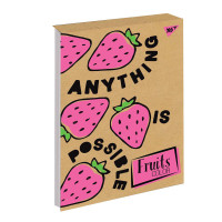 Блокнот В5 80 Кл. Клей YES Fruits Color Крафт (151680)