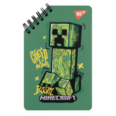 Блокнот YES 95х145 мм 60 л. дв. cпираль Minecraft (151758)