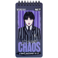 Блокнот Yes Wednesday Chaos 80x160 60 аркушів клітинка (152207)